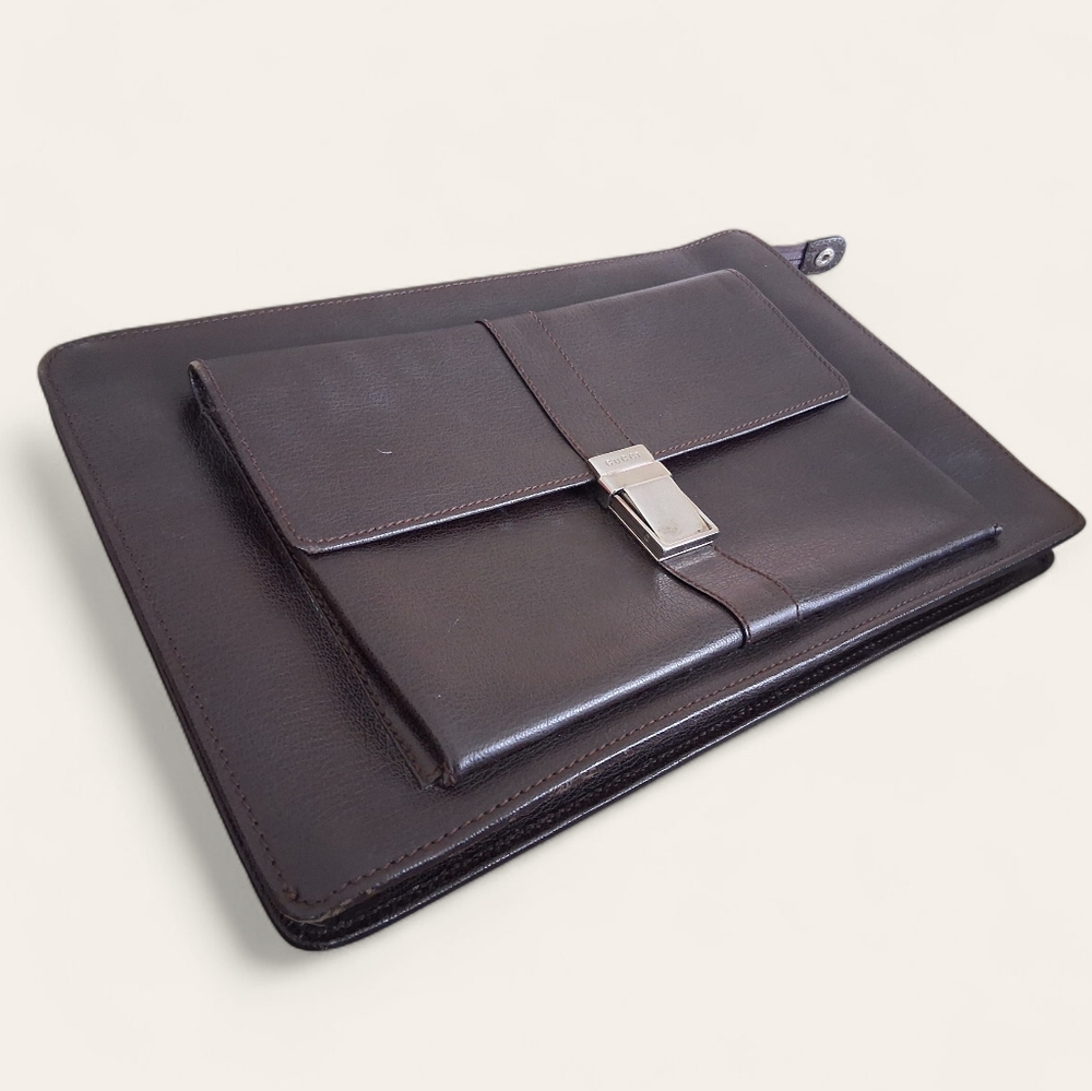 Gucci Vintage Leather Large Clutch Portfolio